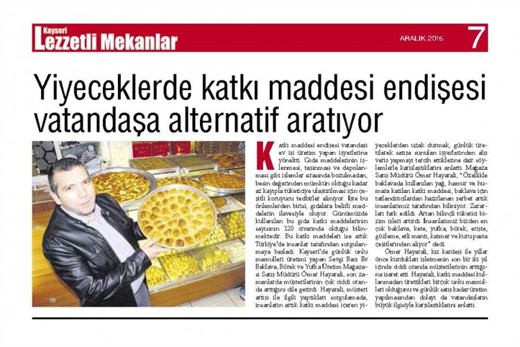 Lezzetli Mekanlar Dergisi 1. Sayısındayız